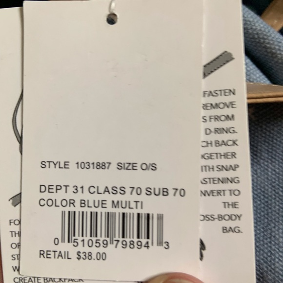 🦩NWT Love This Life convertible drawstring backpack - Picture 7 of 9